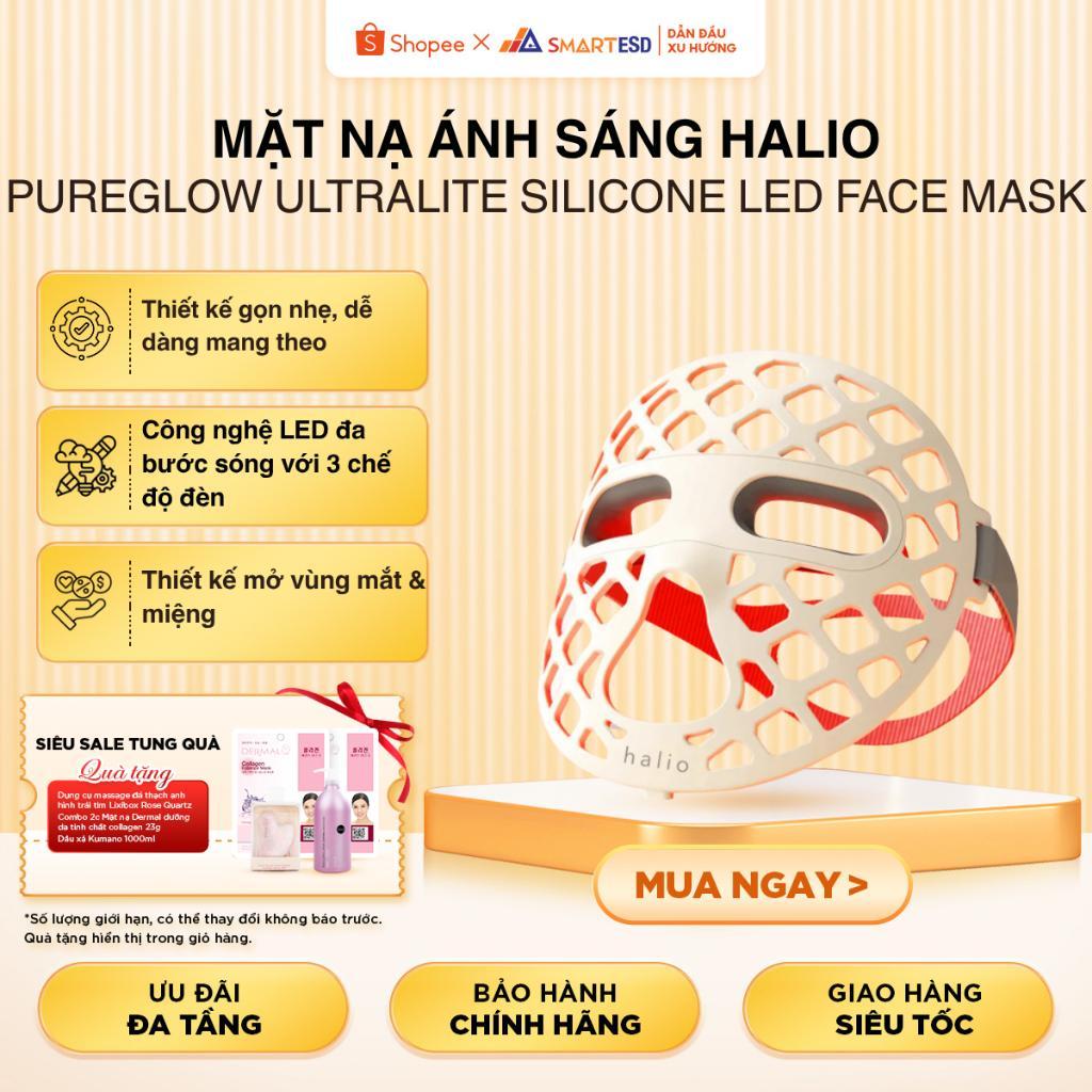 Mặt Nạ Ánh Sáng Halio PureGlow Ultralite Silicone LED Face Mask -Chính hãng, bảo hành 1-1