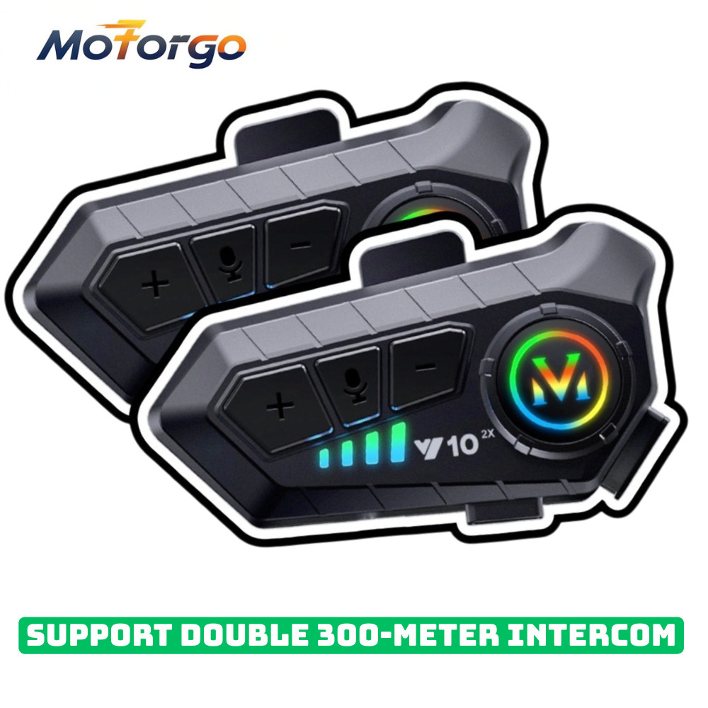 Y10-2X Mũ bảo hiểm xe máy Tai nghe Bluetooth Intercom 5.3 IPX6 Chống nước Type-C Giảm tiếng ồn