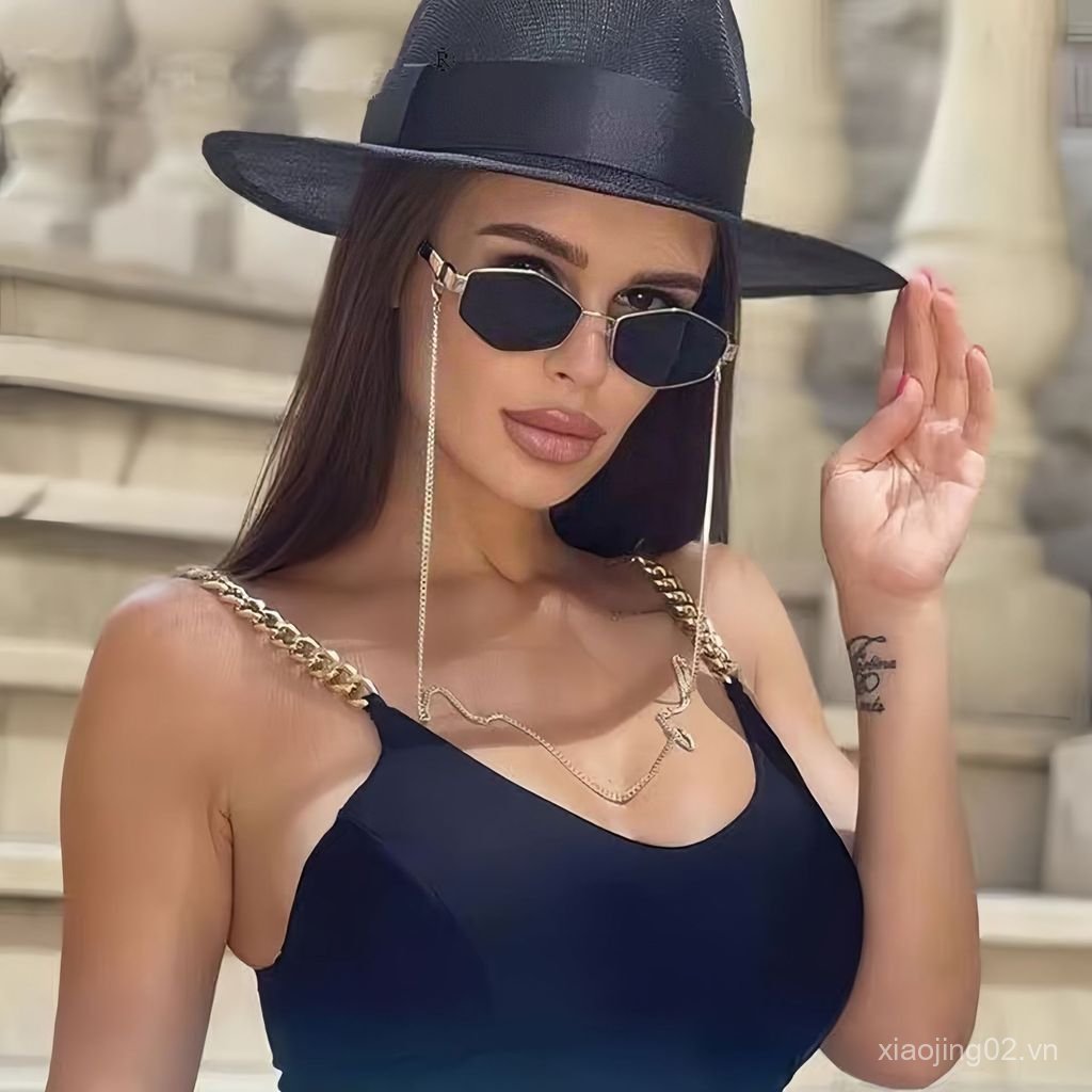 Phong Cách Mới Kính Mát Multi-Faceted Kim Loại, Style Retro châu Âu - X0LN