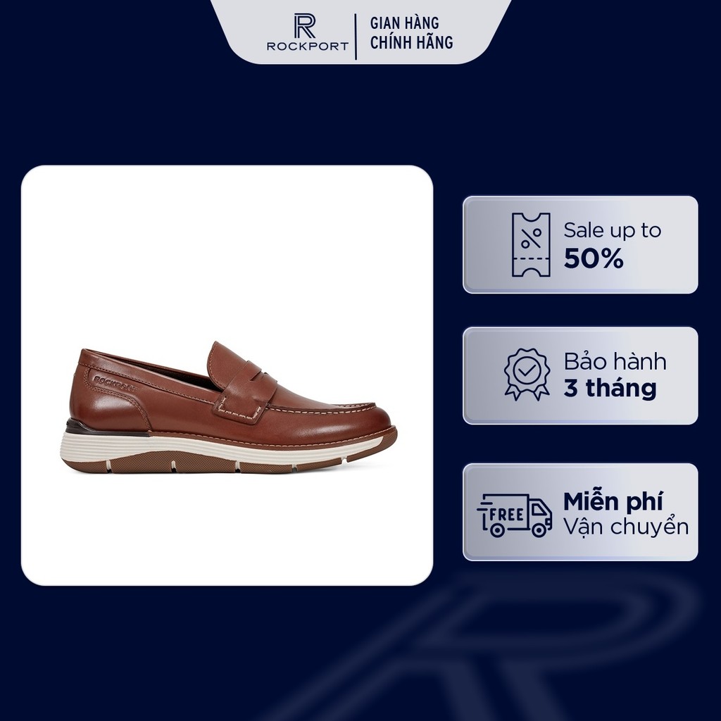 Giày Lười Nam Rockport Liam Penny Loafer LIAM000DNA01 243 | Giày Da Cao Cấp, Thời Thượng, Đế Cao Su 