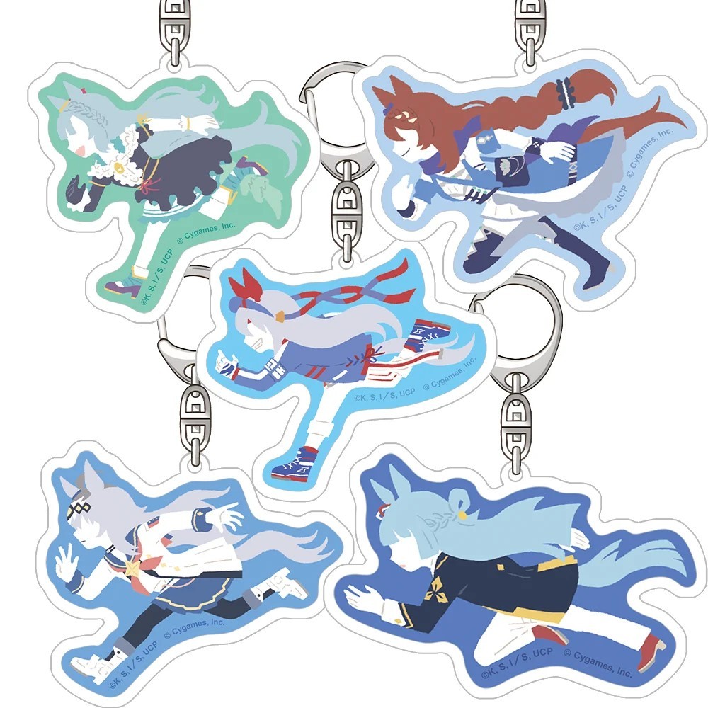 Móc khóa Anime Uma Musume Pretty Derby Acrylic Mica Tamamo Cross Sakura Chiyono O Mejiro Ardan Fujim