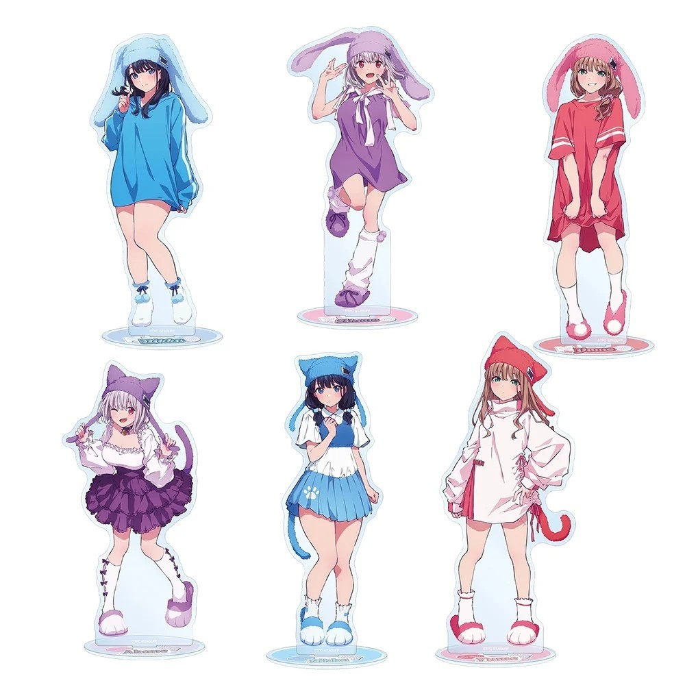 Standee anime Gridman Universe Rikka Takarada Akane Shinjo Yume Minami mica 15cm mô hình trang trí b