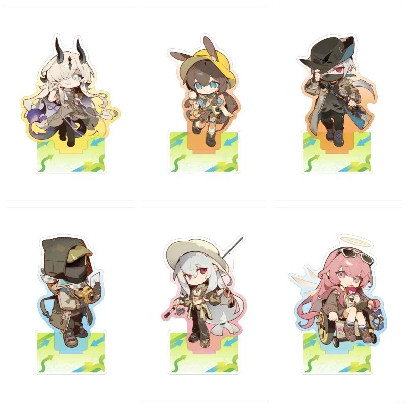 Móc khóa Standee anime Arknights Amiya Skadi Doctor Lemuen Eblana mô hình mica acrylic trang trí bàn