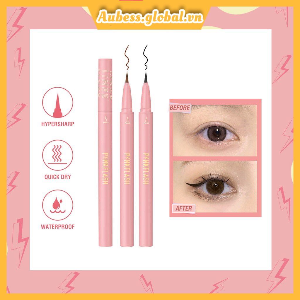 coza PINKFLASH PINKFLASH OhMyLine Eyeliner Màu đen, lên màu đều, lâu trôi, không thấm nước, không th