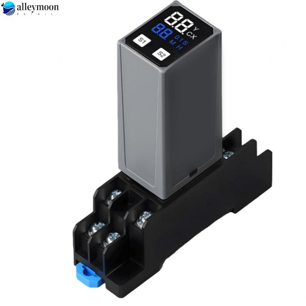 Rơle thời gian Mini H3Y2 H3Y4 LCD kép 0,1s-99H Bật nguồn trễ ACDC24 220V 250VAC 5A