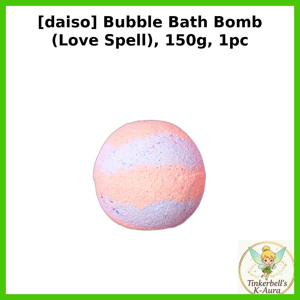 [daiso] Bom tắm bong bóng (bùa tình yêu), 150g, 1 cái / Bom tắm bong bóng Hàn Quốc / Mùi hương bùa t