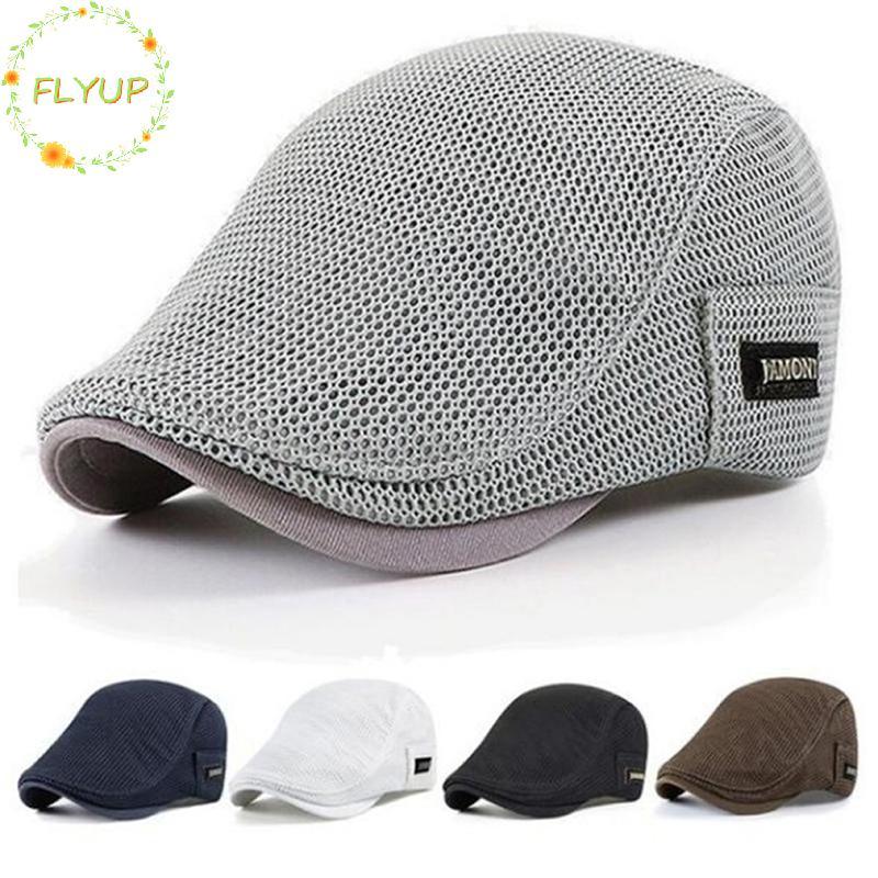 FLYUP Cabbie Flat Cap Lưới thoáng khí Newsboy Beret Ivy Cap VN
