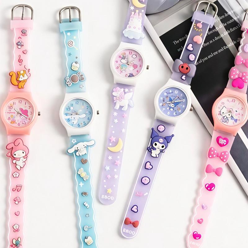 Swatch Kuromi Hoạt Hình Xu Hướng KT Cat Quartz Watch Girl Quà Tặng Trẻ Em