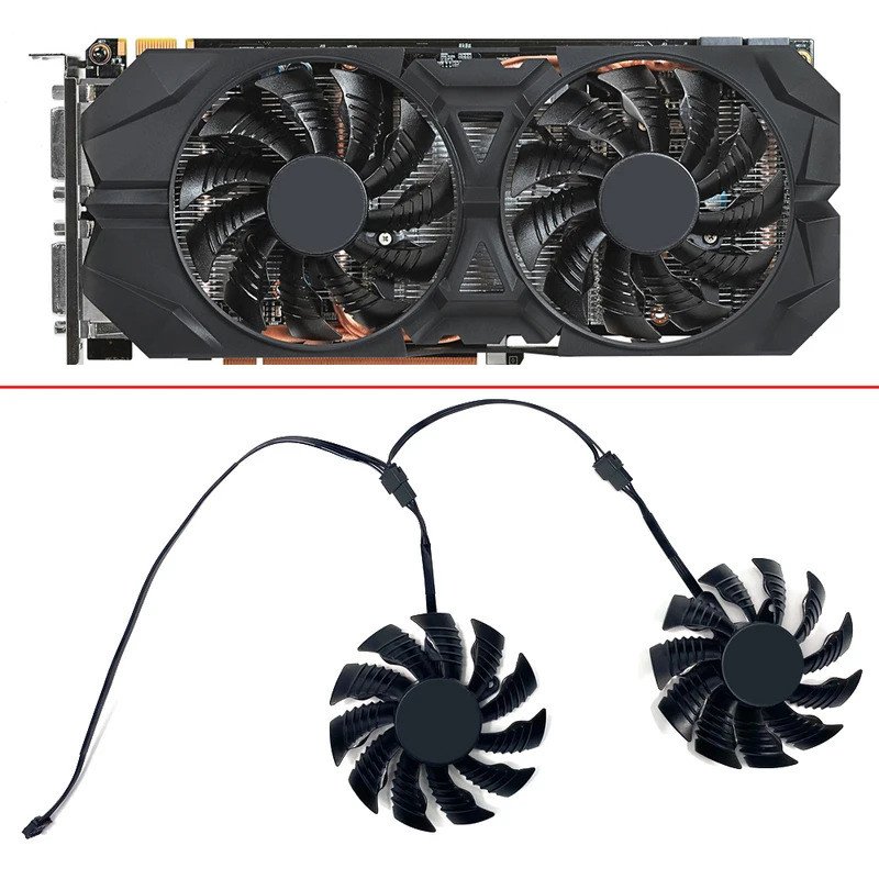 Quạt làm mát 2 chiếc 85mm PLA09215S12H T129215QUẠT GPU SU 4PIN GTX960 Cho Gigabyte GeForce GTX 960 G