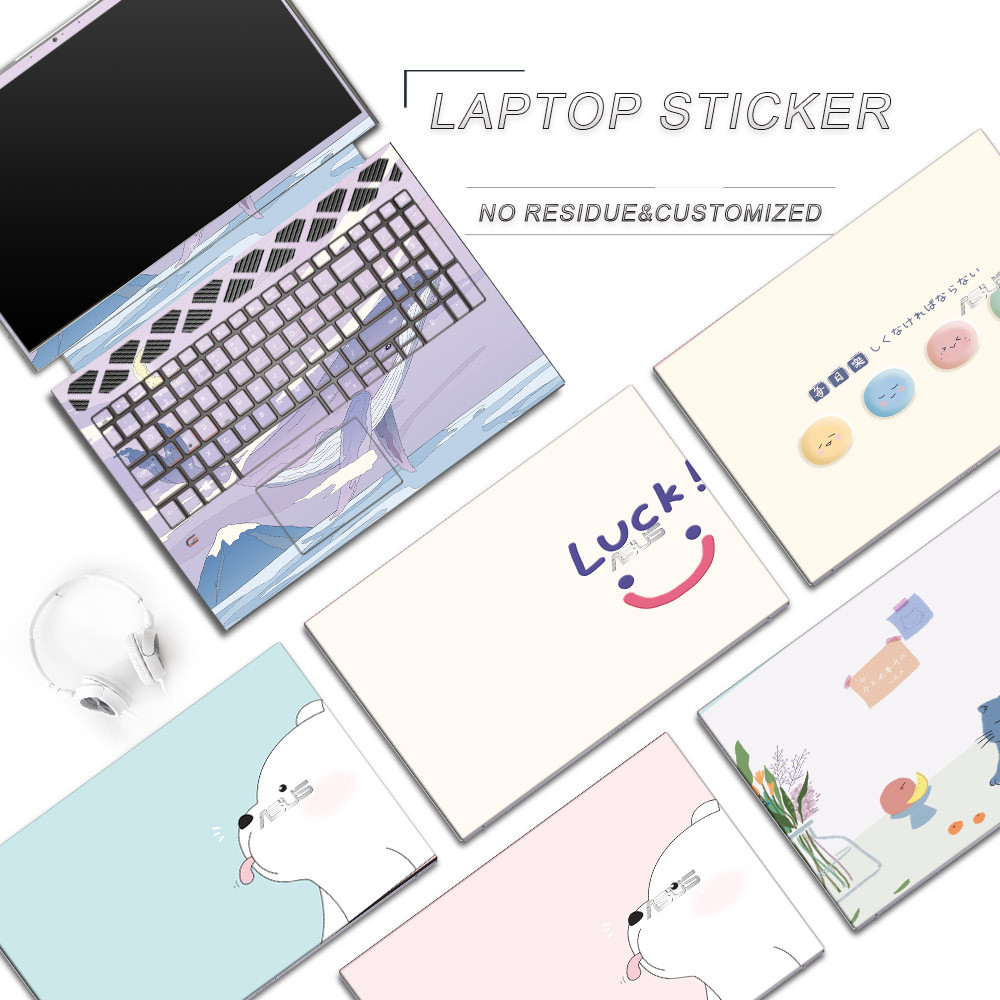 ASUS Zenbook A14 UX3407 3 Chiếc ABC Không Dư Lượng Costomized Máy Tính Laptop Precut Decal Da Vinyl 