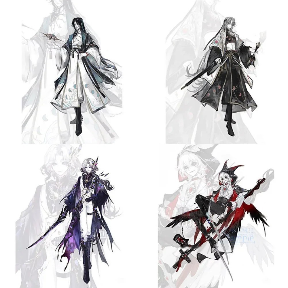 Mô hình Standee Identity V acrylic mica trang trí bàn học Night Watcher Ithaqua Hắc Bạch Vô Thường W