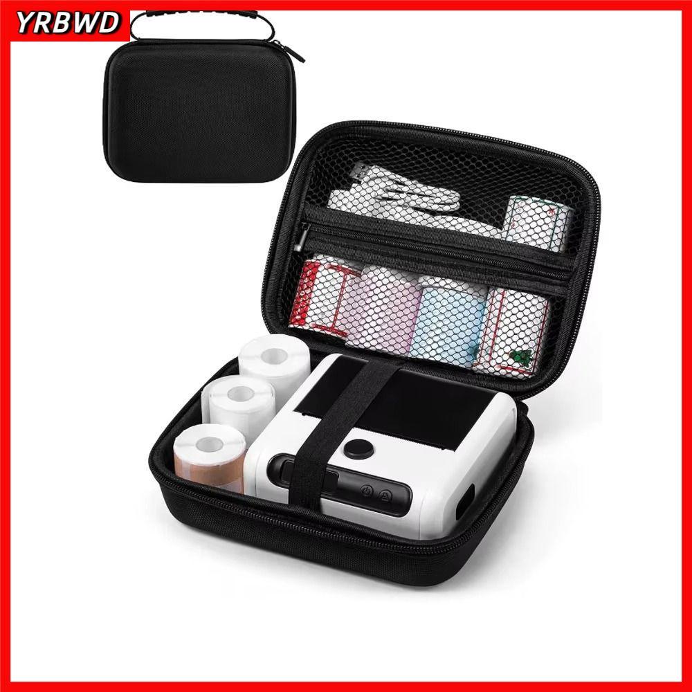 Túi lưu trữ máy in nhãn nhiệt YRBWD, Bảo vệ vỏ cứng bền, Phụ kiện máy in di động chống sốc 2024 cho 