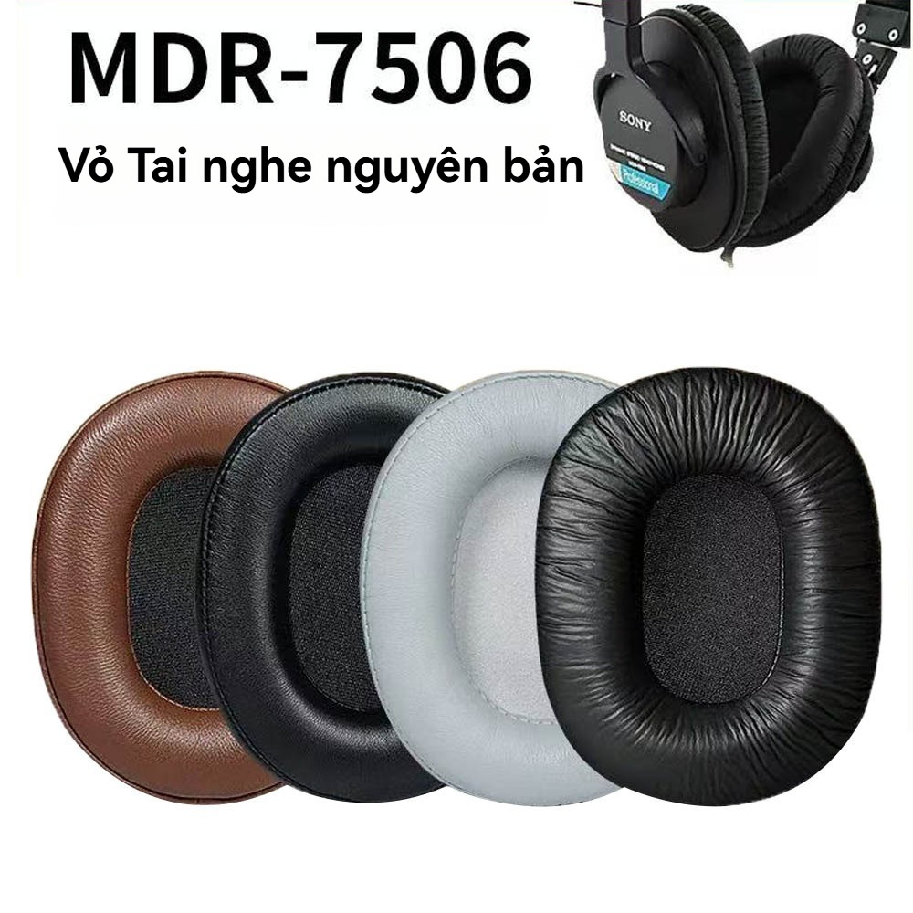Thích hợp cho SONY SONY MDR-7506 Đệm tai xốp MDR7510 cd900st mdR-V6 Vỏ tai nghe bằng da xốp