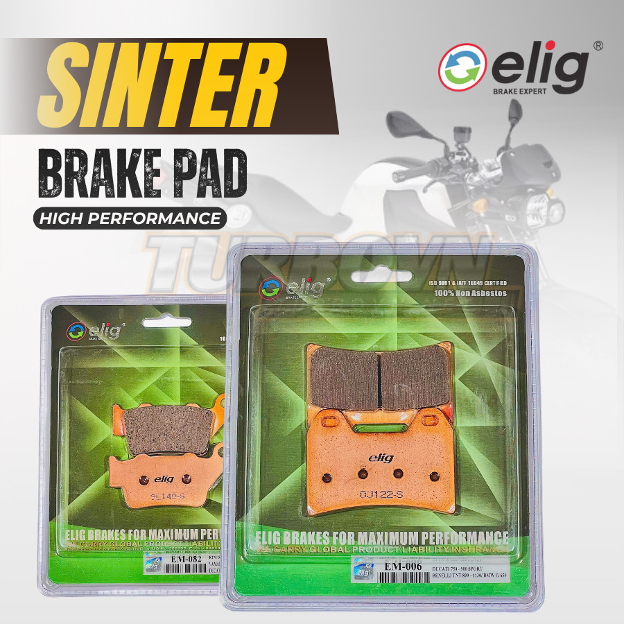 BỐ THẮNG ELIG SINTER BMW F800R 2008-2014 ( T-006, S-082 )