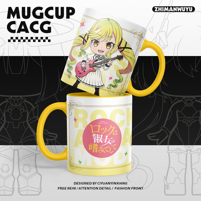 Rock is Shu 's Good Anime Cùng Hàng Hóa Suzumiya Lisa Đen Sắt Âm Thanh Lông Cốc Gốm 26.3.20