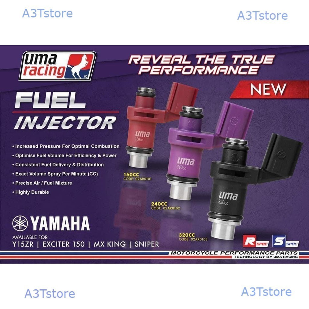 ĐẦU KIM PHUN UMA RACING exciter ex150 y15zr 160 - 240 - 320 CC / DÂY CHUYỂN ĐỔI CHÍNH HÃNG phukienxe