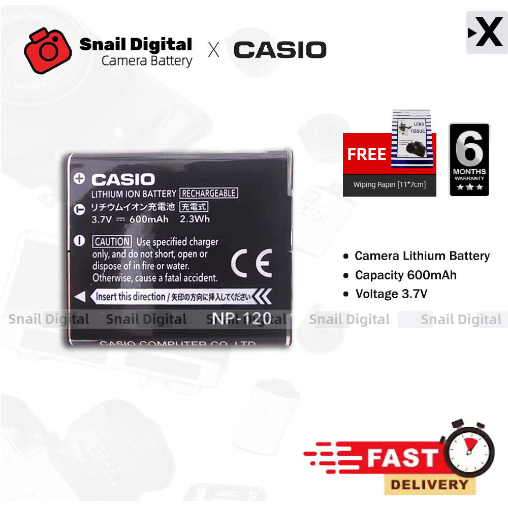 Pin máy ảnh NP-120 cho máy ảnh Casio EXILIM EX-S200 EXILIM EX-S200PK EXILIM EX-Z31 Camera Mới