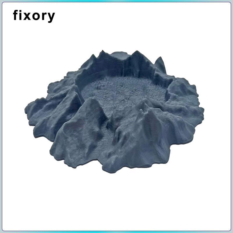 Fixory Mini Meteorite Crater Mô hình Phong cảnh Trang trí Roleplay Piece Wargaming