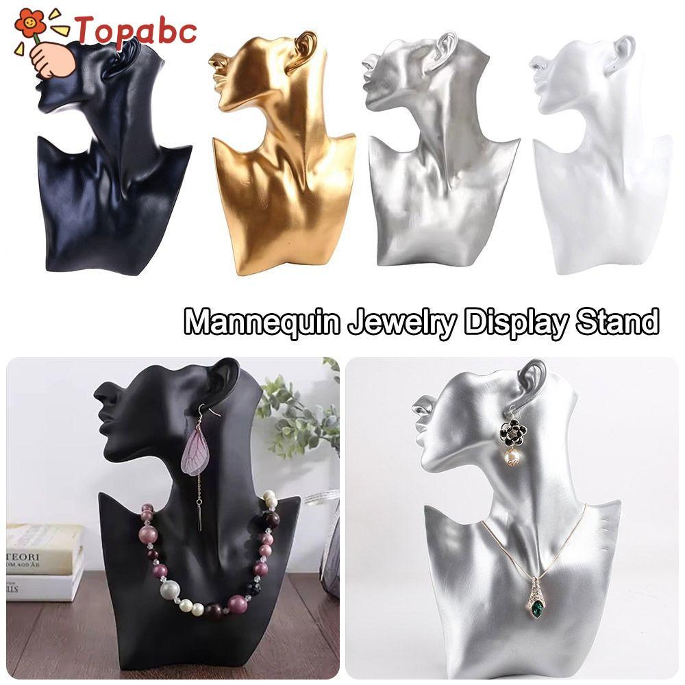 Giá đỡ đồ trang sức TOPABCLE, Giá trưng bày trang sức hình nộm mặt bên, Giá trưng bày trang sức hình