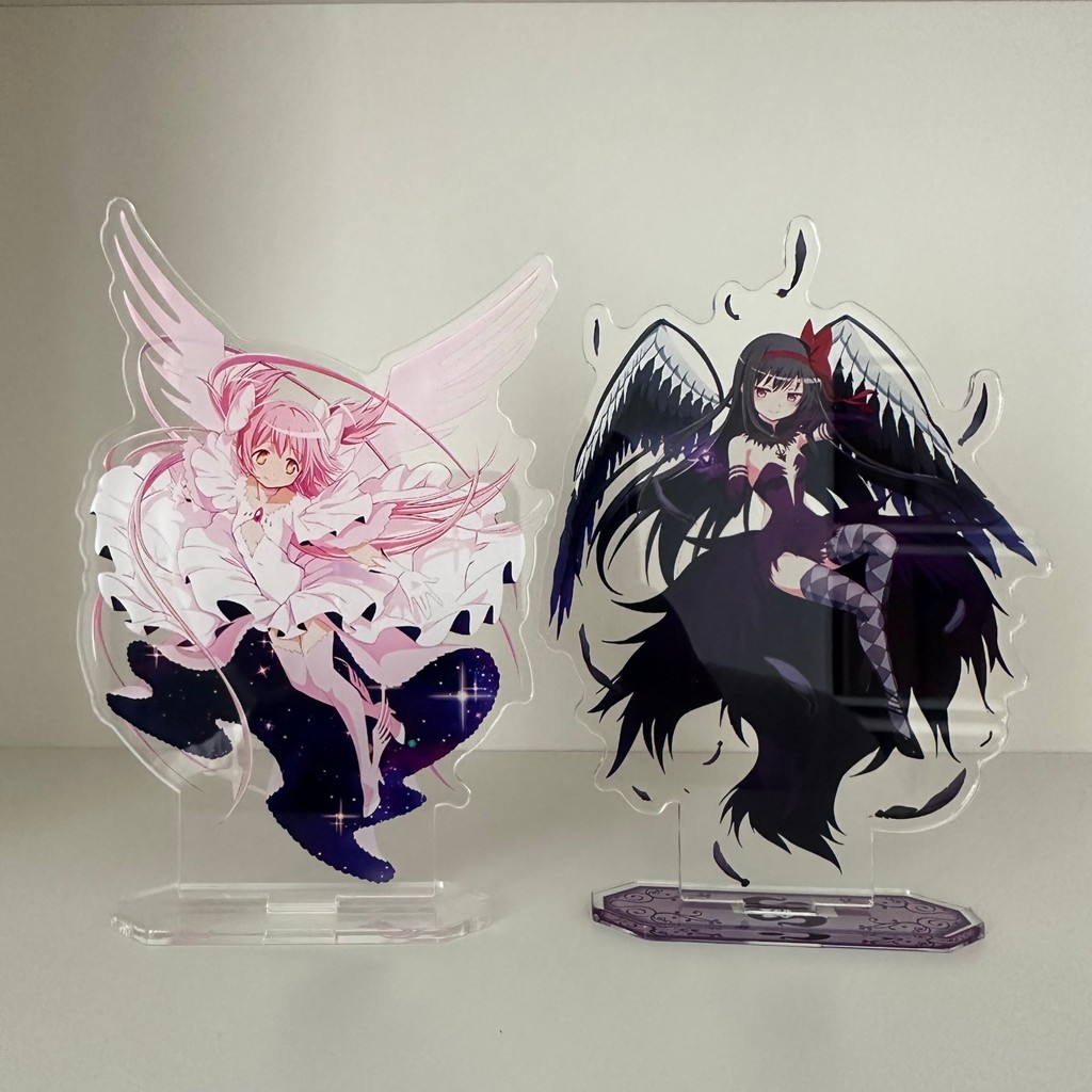 Puella Magi Madoka Magica Anime Figures Kaname Madoka Akemi Homura Cosplay Acrylic Standing Sign Mod