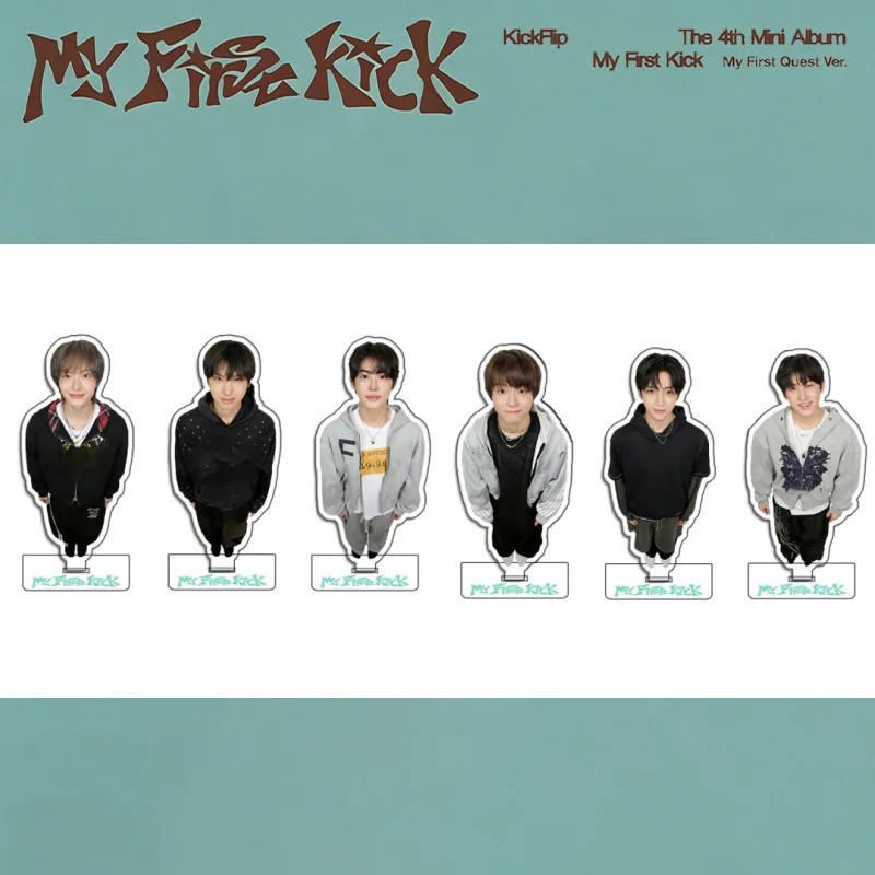 Standee Kpop Mô Hình Mica Trang Trí Album KickFlip My First Kick Kyehoon Donghwa Juwang Donghyeon Qu