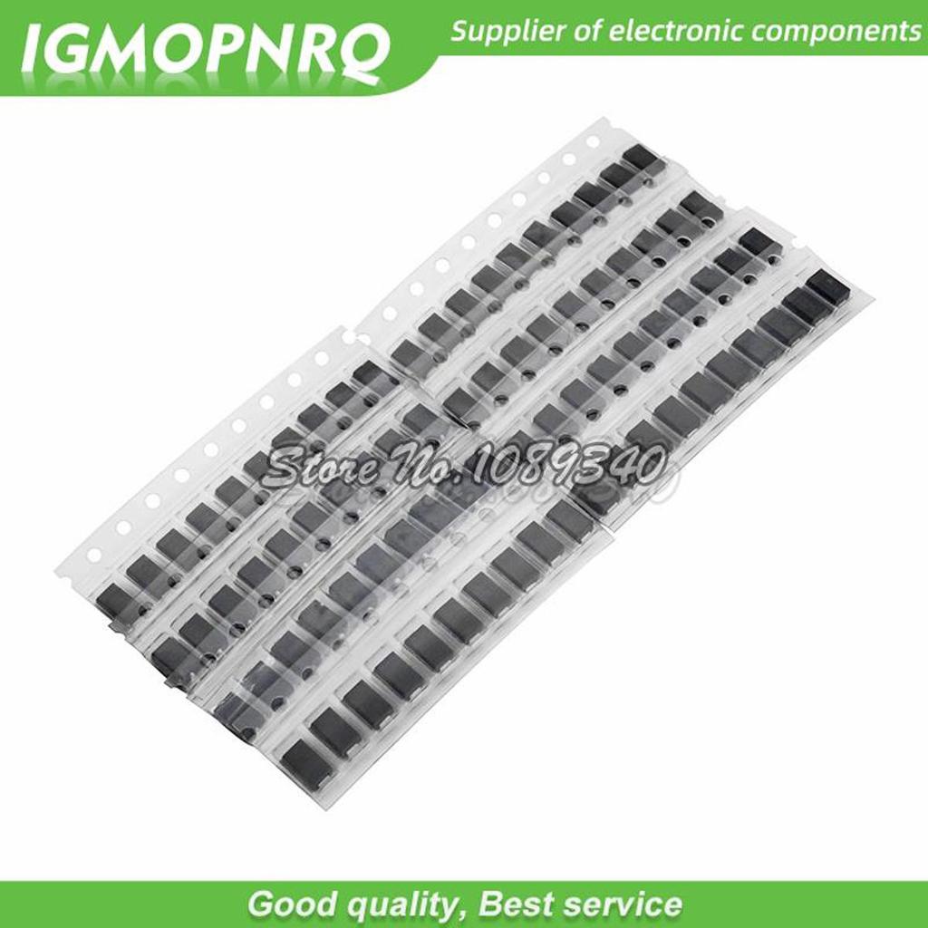 90 Cái / lốc 9values x 10 Cái 1N4001 1N4004 1N4007 SS14 SS24 SS34 SS16 SS26 SS36 SMD sottky diode as