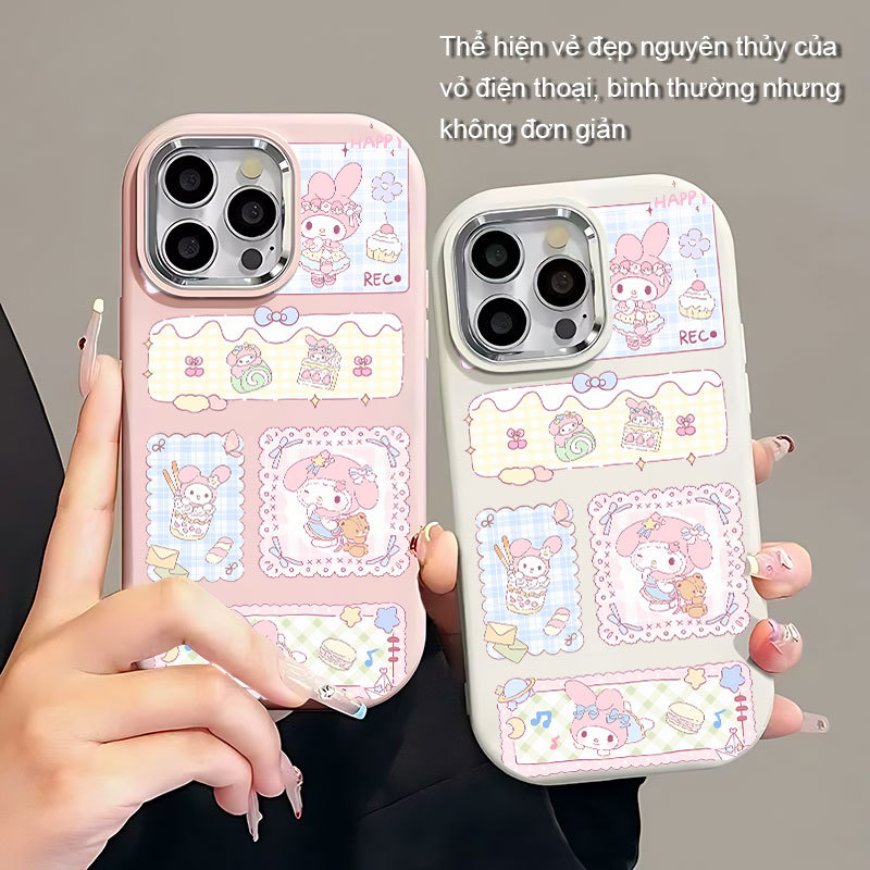 Ốp Lưng My Melody Phong Cách cho iPhone 7/7 Plus/X/XR/Xs Max TPU Soft Shell chống ngã