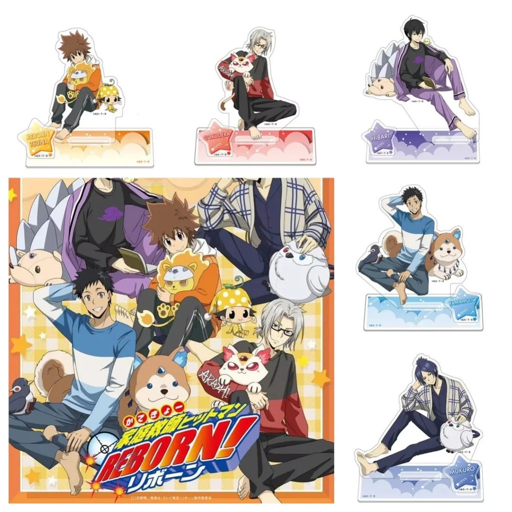 Mô Hình Standee Anime Katekyo Hitman Reborn AGF 2025 Acrylic Trang Trí Bàn Học Hibari Kyoya Rokudo M