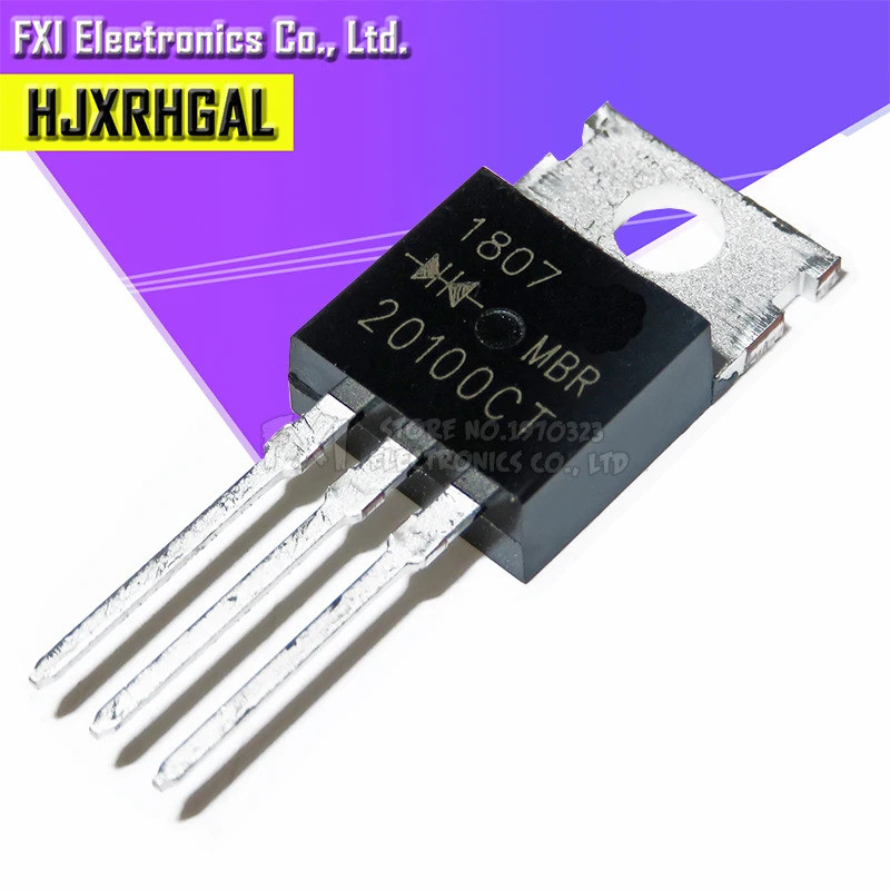 10 Chiếc MBR20100CT MBR20100 TO-220 TO220 20100CT Transistor Mới Ban Đầu