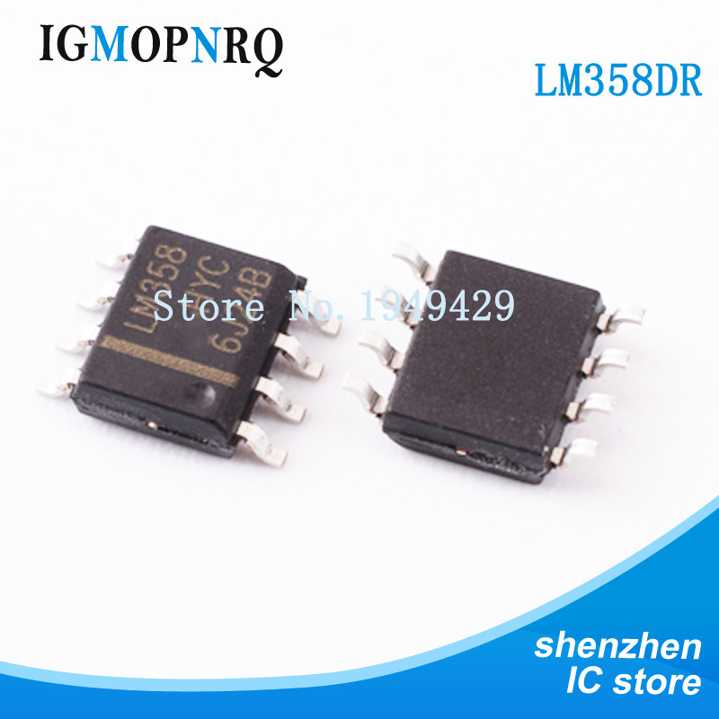 100 Cái / lốc LM358DR SOP8 LM358 LM358DT LM358DR2G Bộ khuếch đại hoạt động op amp Dual Op Amp