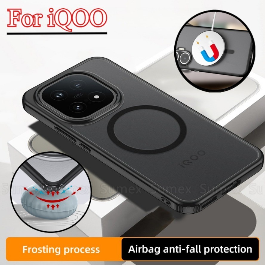 Chất Lượng Tốt HD Trong Suốt Ốp lưng iQOO15 iQOO 15 5G Mờ Mờ Vỏ TPU Mềm Chống Sốc PC Cứng Ốp Lưng iQ
