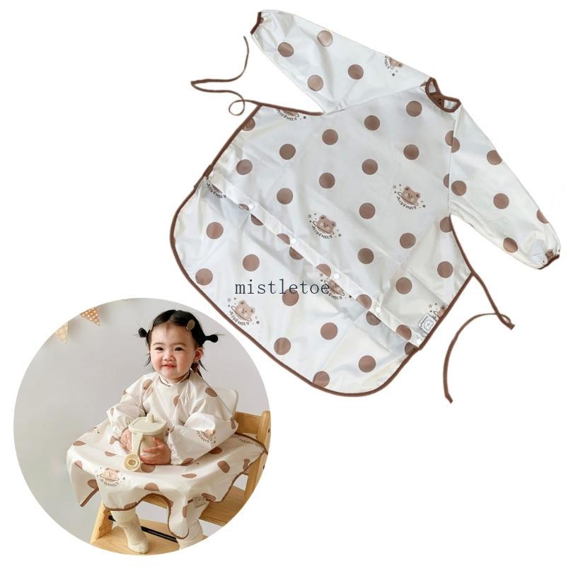 Full Coverage Baby Bib Water Proofing Feeding Smock Toddlers Nursing Apron
