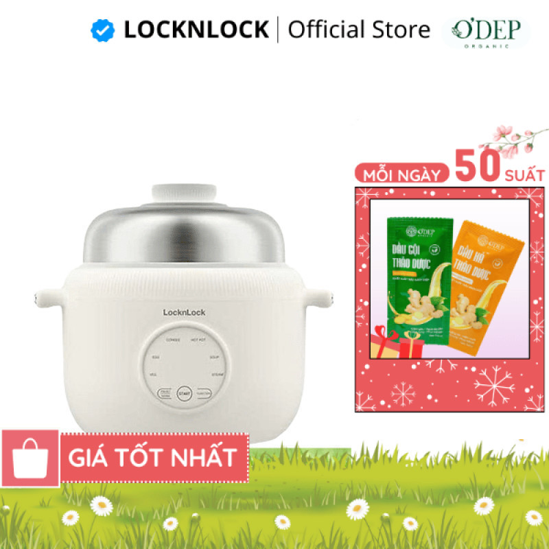 Nồi điện đa năng LocknLock Digital Multipot EJP186IVY 1.6 Lít 500W, Hàng chính hãng - CHEAP CMO