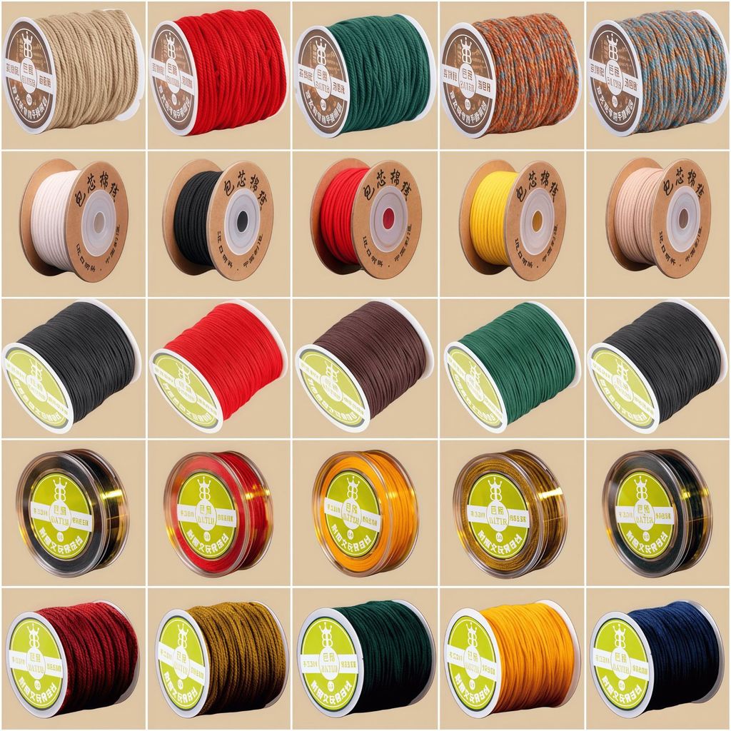 Wenwan Chủ Đề Phong Cách Tây Tạng Chà Tay Cotton Ngôi Sao Mặt Trăng Bồ Đề Vòng Tay Không Đàn Hồi Đín