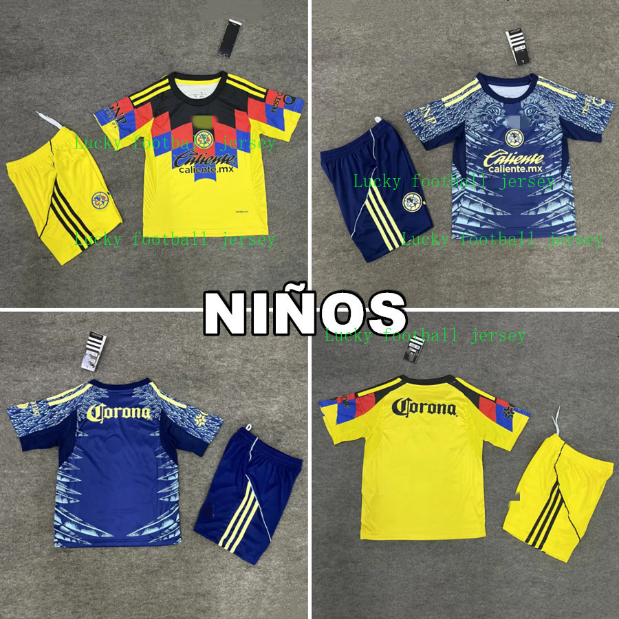 Bộ áo sơ mi bóng đá trẻ em CA Club America 25 / 26 chất lượng cao cấp 16-28