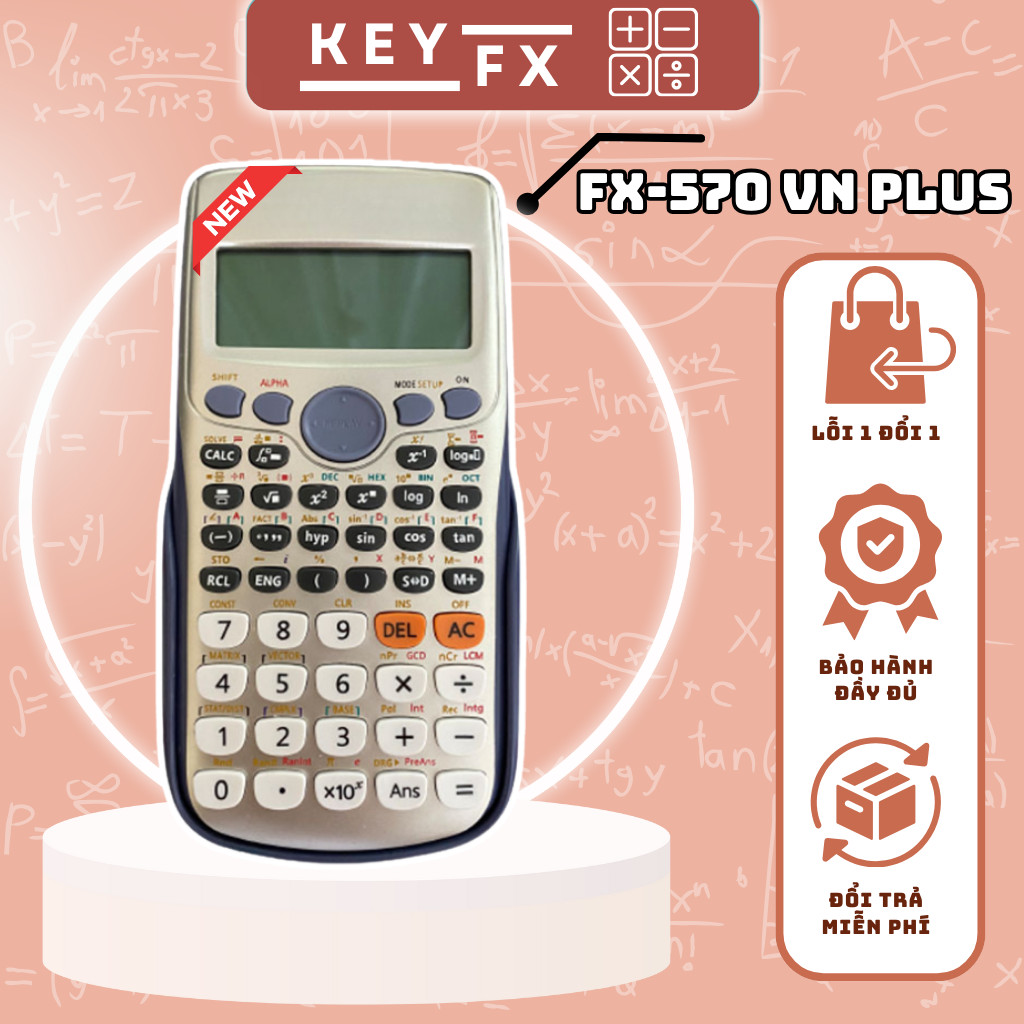 Máy tính Casio FX 570VN Plus, Máy tính học sinh casio giá rẻ Fx 570VN Plus