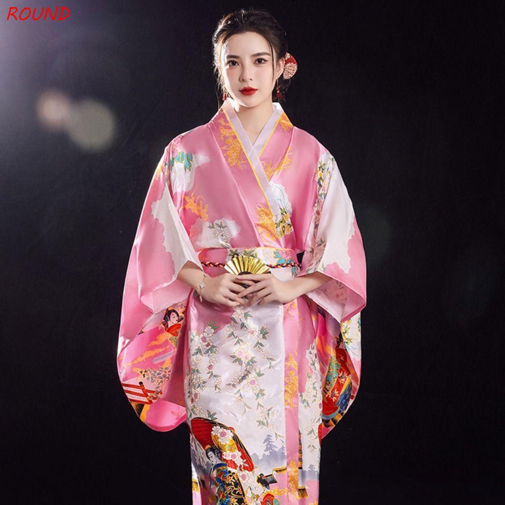 VÒNG kimono truyền thống Nhật Bản, Trang phục hóa trang phong cách Nhật Bản Váy kimono cô gái Sakura