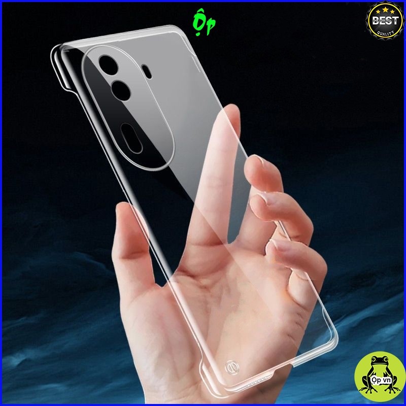 Ốp Lưng PC cứng trong suốt không viền Oppo Reno 8/ Reno 8 Pro/ Reno 8 Pro+ ... Hạn chế ố