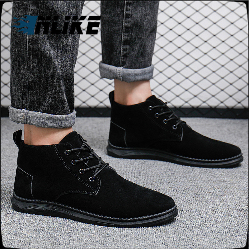 Giày nam Martin Boots Giày bốt xe máy Giày Martin mềm chất lượng cao