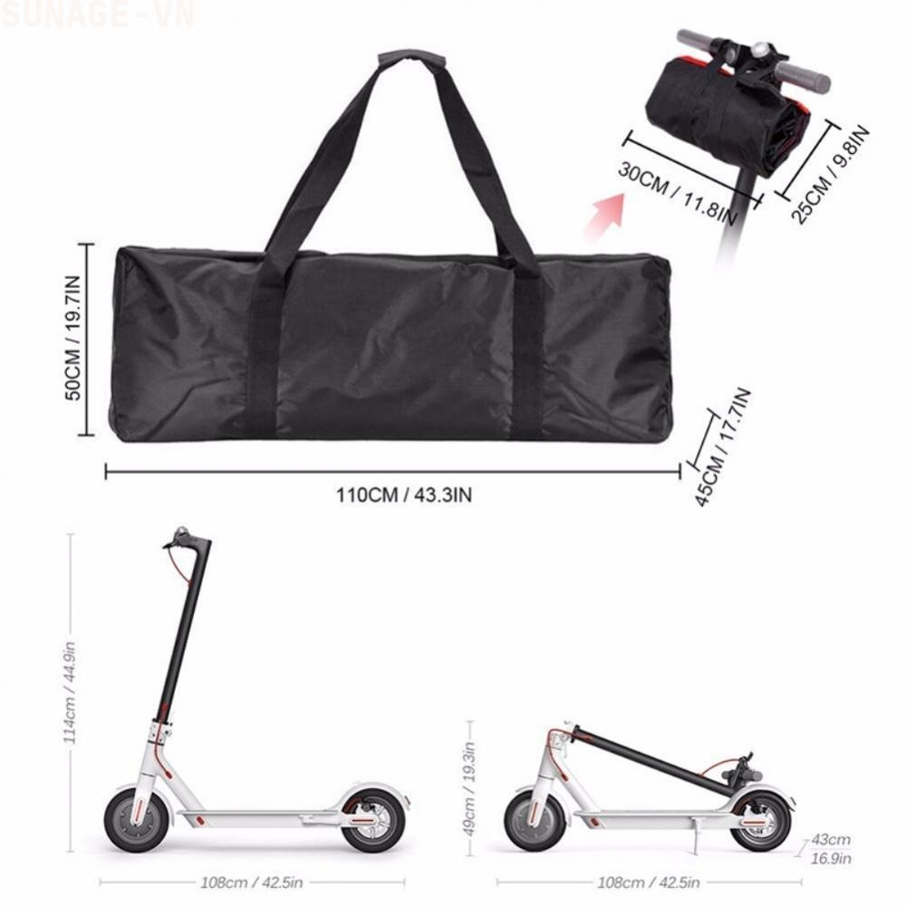 【SUNAGE】Foldable Carry Bag for M365 Scooter Waterproof Nylon Design with Secure Securing【HOT Fashion