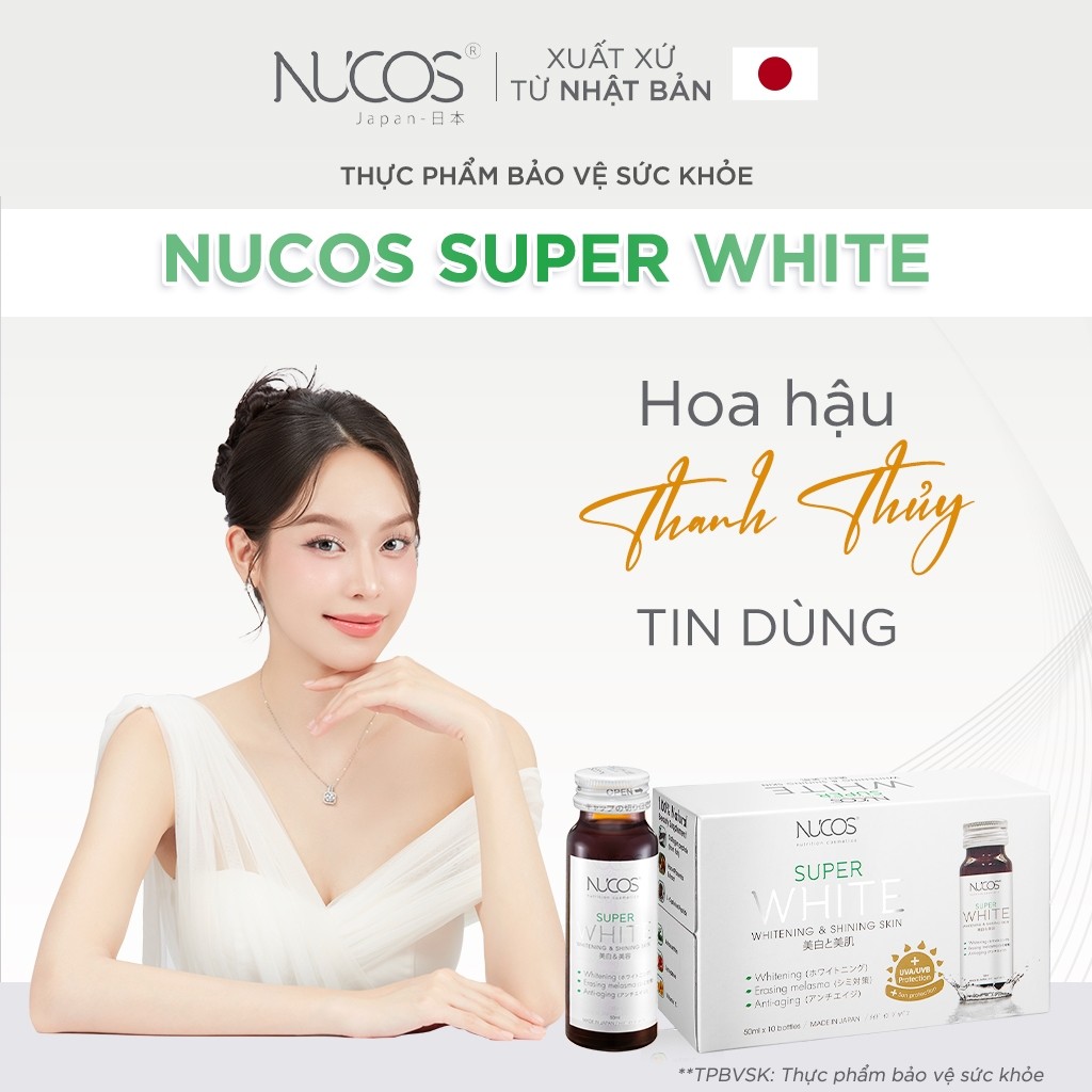 [3 Hộp] TPBVSK Nước uống Collagen Nucos Super White Hỗ Trợ Dưỡng Trắng Da Mờ Thâm Nám [3h x10cx50ml] | BigBuy360 - bigbuy360.vn