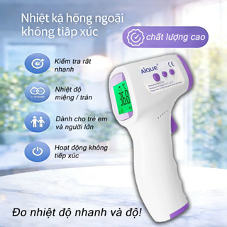 Nhiệt kế điện tử hồng ngoại,cao cấp đo trán, lỗ tai,Đo nhiệt độ nhanh chóng và chính xác trong 1 giây