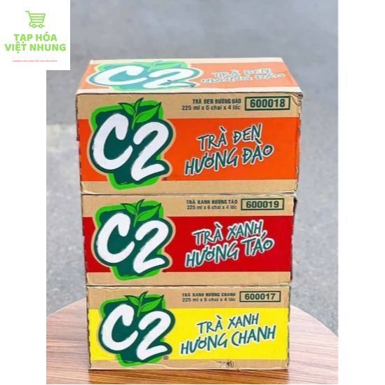 Thùng 24 chai trà xanh C2 225ml