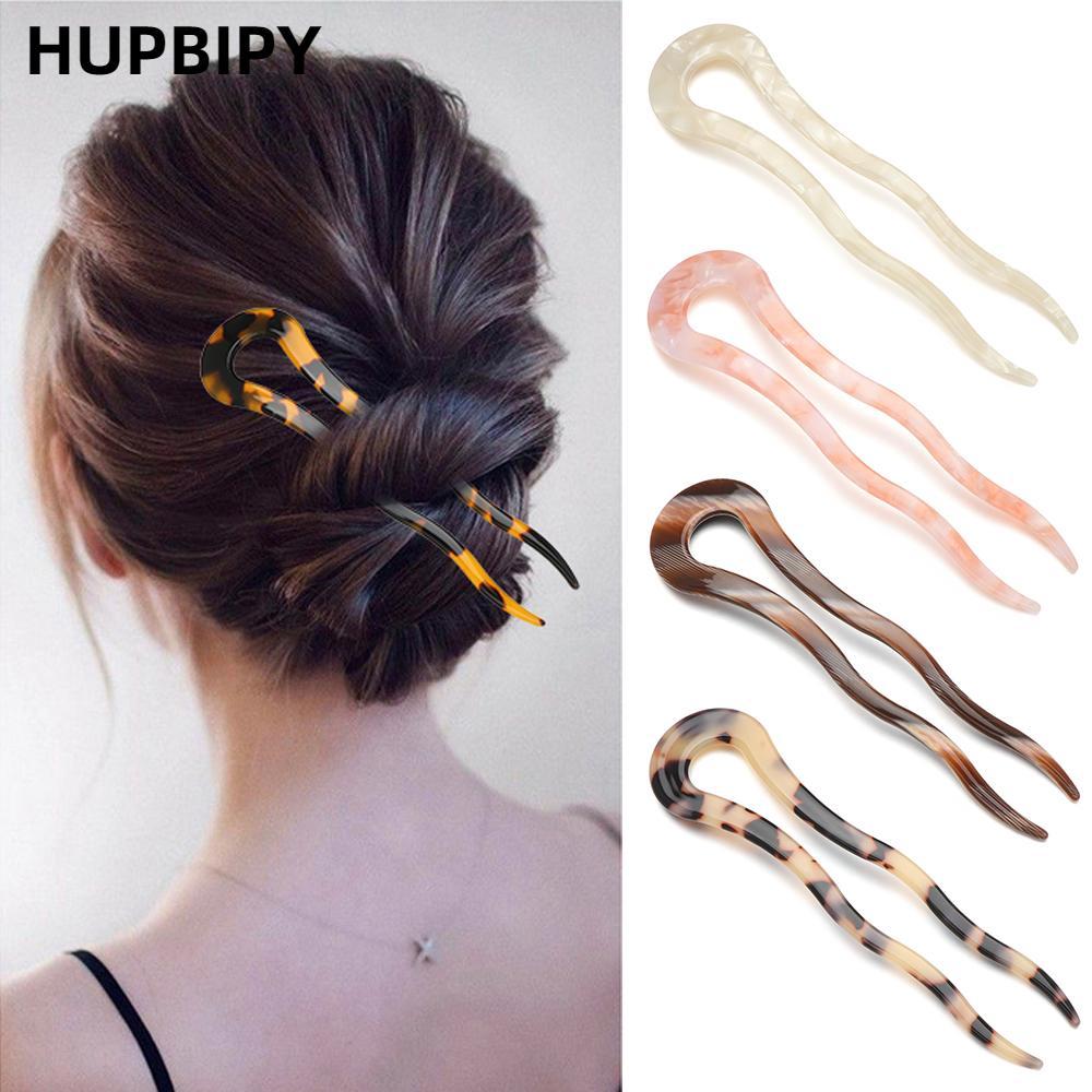 Kẹp Tóc HUPBIPY Nữ Cô Gái Acetate Kẹp Tóc Thanh Lịch