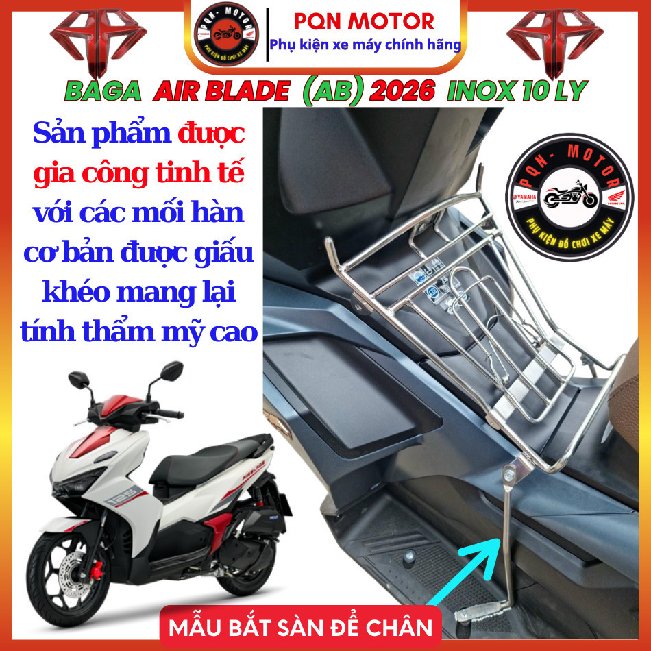 Baga AB 2007 - 2010, AB 2011-2012, AB 2013 - 2019, AB 2020-2022, AB 2023-2025, AB 2026 Inox 10 Ly