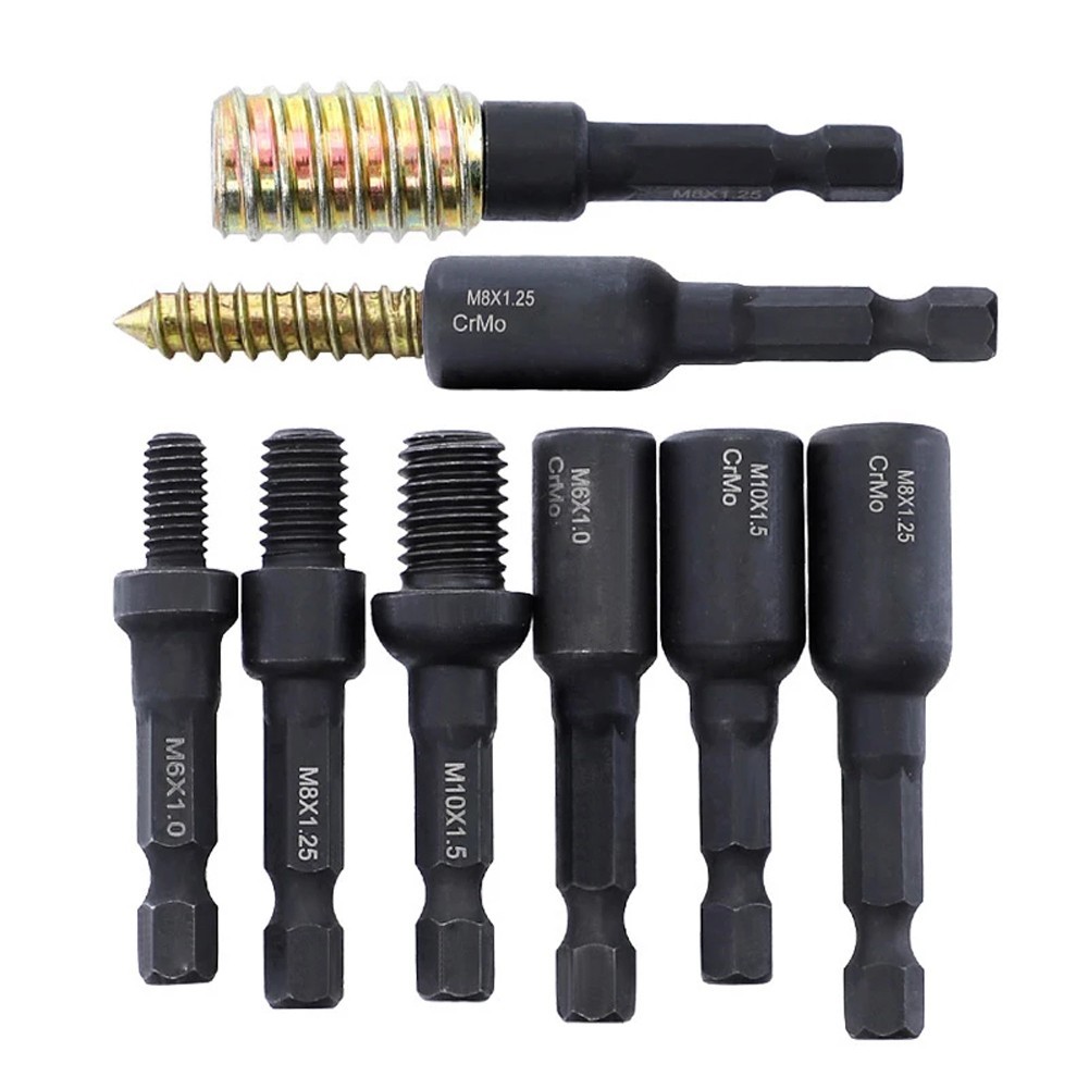 Dụng cụ khoan điện chuôi lục giác tiện dụng Hoàn hảo cho vít M6x1 0 / M8x1 25 / M10x1 5