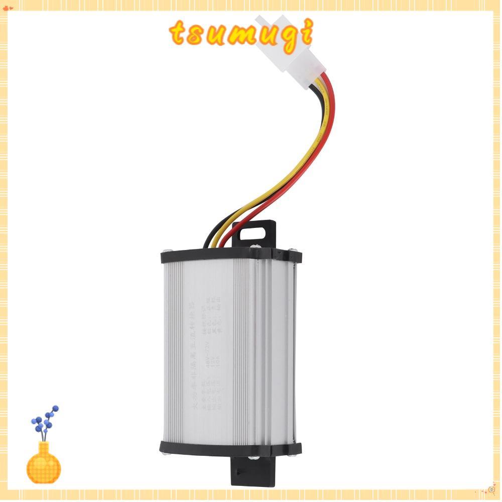 Bộ Chuyển Đổi Điện Áp Hợp Kim Nhôm Bạc Cho Xe Tay Ga Điện - Input 48V-72V, Output 12V/10A