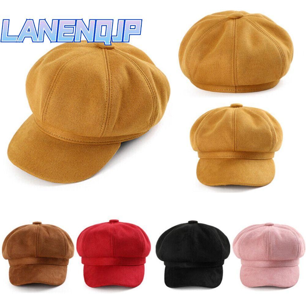 Mũ Nồi Vintage Da Lộn Cho Nữ - Style Newsboy