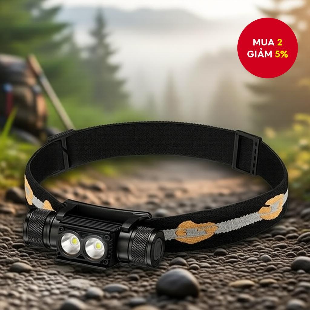 Sofirn H25S (D25S) 1200lm Luminus SST40 Đèn pha LED kép Siêu sáng USB có thể sạc lại ngoài trời chốn