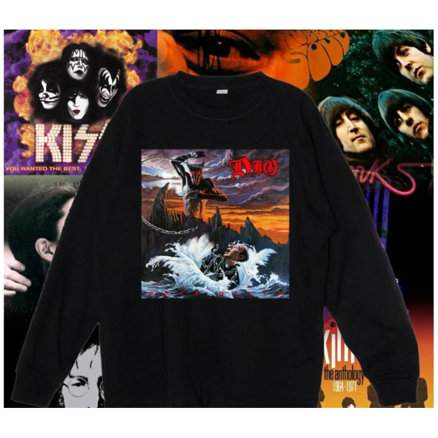 100% Cotton Phong Cách Mới DIO Holy Diving Belt Áo Thun Dài Tay